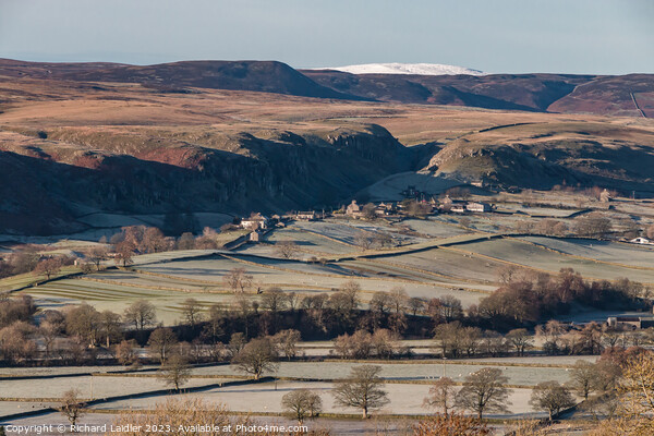 Frosty Holwick from Middle Side, Teesdale Picture Board by Richard Laidler