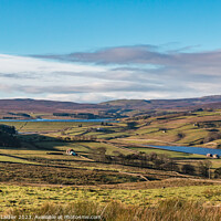 Buy canvas prints of Grassholme and Selset Reservoirs, Lunedale by Richard Laidler