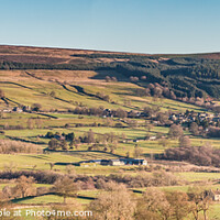Buy canvas prints of Eggleston Panoraama from Bail Hill, Teesdale by Richard Laidler