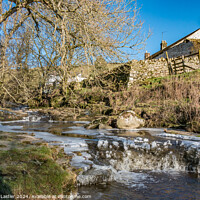 Buy canvas prints of Frozen Ettersgill Beck, Teesdale (1) by Richard Laidler