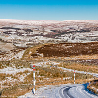 Buy canvas prints of Down from a snowy Harker Hill by Richard Laidler