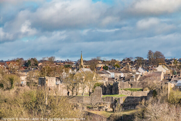Barnard Castle and Town from Startforth Picture Board by Richard Laidler