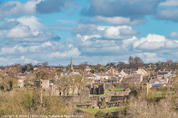 Barnard Castle Town from Startforth Picture Board by Richard Laidler