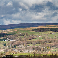 Buy canvas prints of Middleton in Teesdale from Bail Hill, Mickleton by Richard Laidler