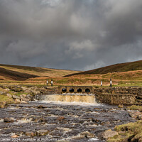 Buy canvas prints of The Hudeshope Beck and Marys Bridge, Teesdale by Richard Laidler
