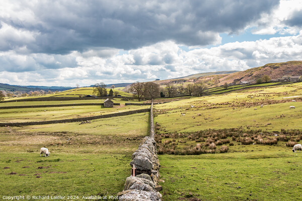 Towards Middleton in Teesdale from Holwick Picture Board by Richard Laidler