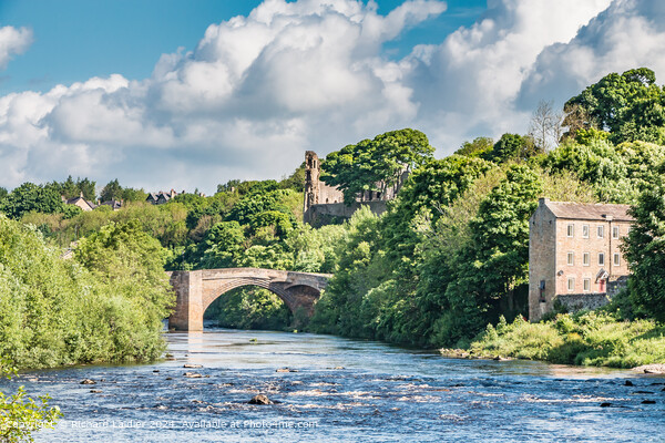Barnard Castle and The River Tees, Teesdale Picture Board by Richard Laidler