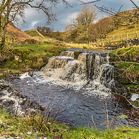 Buy canvas prints of Waterfall on Ettersgill Beck, Upper Teesdale by Richard Laidler