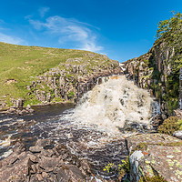 Buy canvas prints of Cauldron Snout Waterfall, Upper Teesdale by Richard Laidler