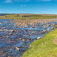 Buy canvas prints of Harwood Beck and River Tees Panorama by Richard Laidler