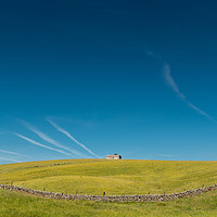 Buy canvas prints of Solitary barn in flower meadows, Teesdale by Richard Laidler