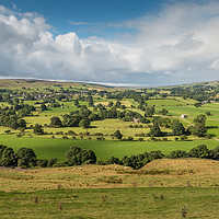 Buy canvas prints of Teesdale and Lunedale from Whistle Crag by Richard Laidler