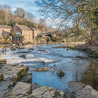 Buy canvas prints of River Tees and Demesnes Mill, Barnard Castle by Richard Laidler