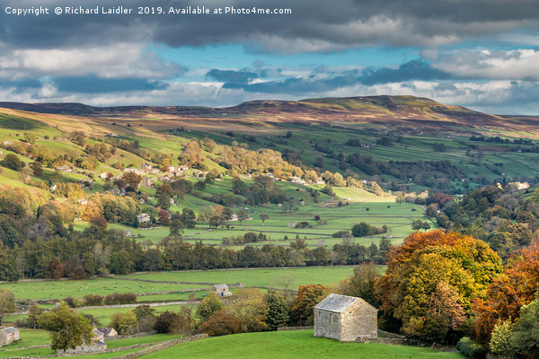 Low Row and Calver Hill, Swaledale, Yorkshire Picture Board by Richard Laidler