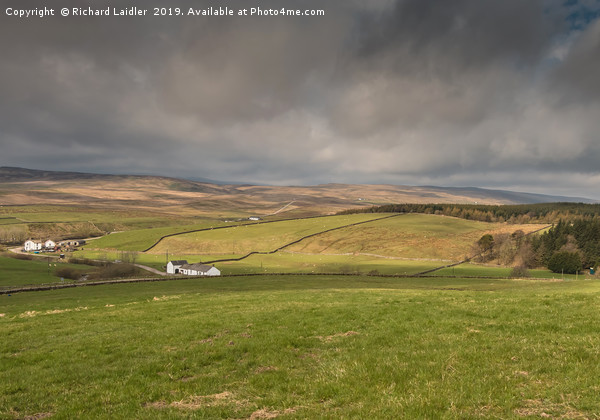 Over Langdon Beck to Widdybank Fell, Teesdale Picture Board by Richard Laidler