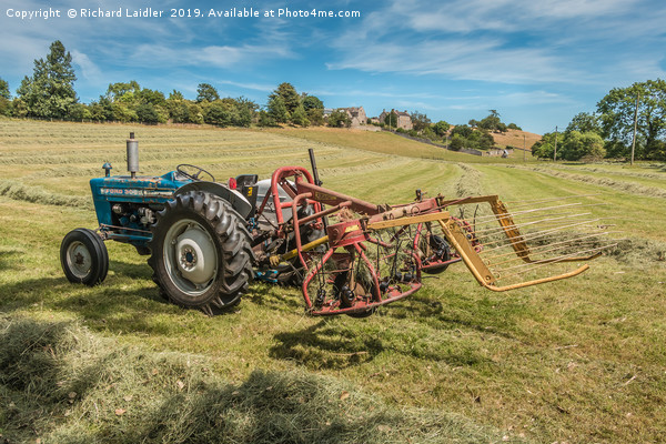 Vintage Haymaking Picture Board by Richard Laidler