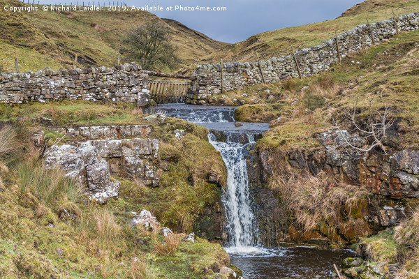 Moorland Stream Waterfall Picture Board by Richard Laidler