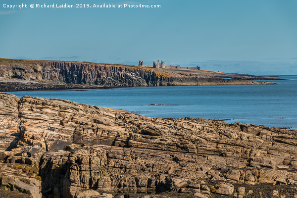 Dunstanburgh Castle and Cullernose Point Picture Board by Richard Laidler