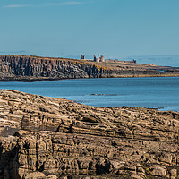 Buy canvas prints of Dunstanburgh Castle and Cullernose Point by Richard Laidler