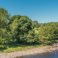 Buy canvas prints of River Tees Panorama by Richard Laidler