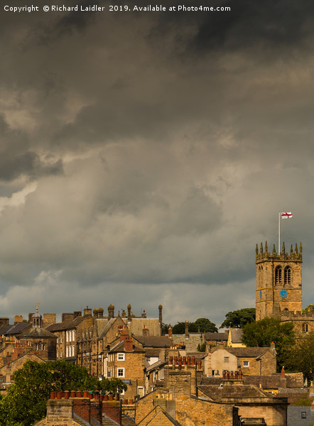 Stormy Skies over Barnard Castle, Teesdale Picture Board by Richard Laidler