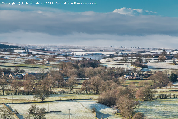 Over to Lunedale from Whistle Crag in winter Picture Board by Richard Laidler