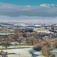 Buy canvas prints of Over to Lunedale from Whistle Crag in winter by Richard Laidler