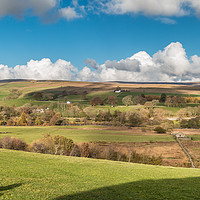 Buy canvas prints of Upper Teesdale Autumn Panorama by Richard Laidler