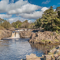 Buy canvas prints of Spring at Low Force Waterfall, Teesdale, Panorama by Richard Laidler