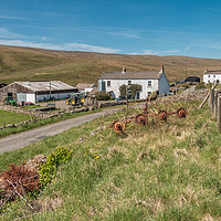 Buy canvas prints of Waters Meeeting and Herdship Farms, Upper Teesdale by Richard Laidler