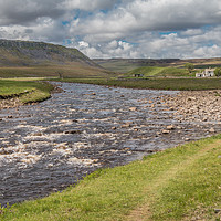 Buy canvas prints of Wheysike House and Cronkley Scar, Teesdale by Richard Laidler