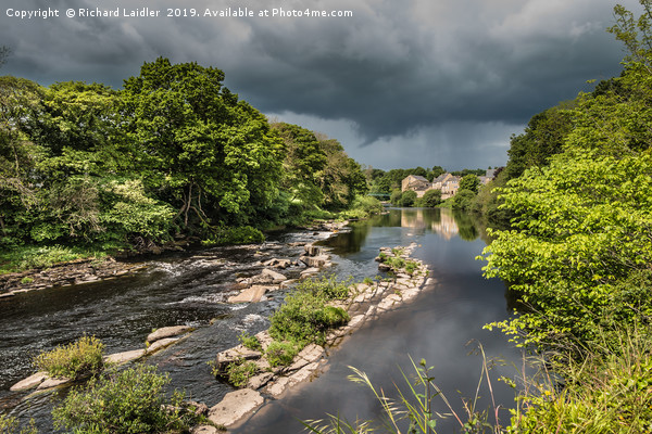 Dramatic Light on the Tees at Barnard Castle Picture Board by Richard Laidler