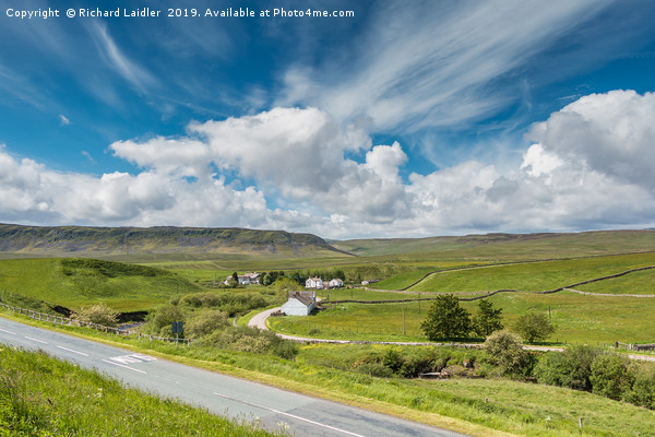 Big Sky over Langdon Beck, Upper Teesdale Picture Board by Richard Laidler