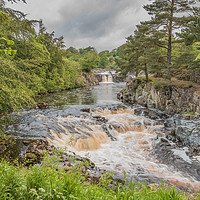 Buy canvas prints of Low Force Waterfall on the Summer Solstice 1 by Richard Laidler