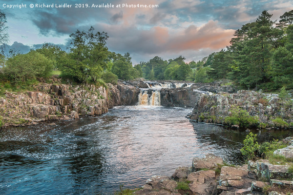 Low Force Waterfall on the Summer Solstice 2 Picture Board by Richard Laidler