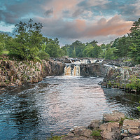 Buy canvas prints of Low Force Waterfall on the Summer Solstice 2 by Richard Laidler