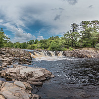 Buy canvas prints of River Tees Horseshoe Falls above Low Force by Richard Laidler