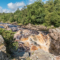 Buy canvas prints of The River Tees Upstream from High Force Waterfall by Richard Laidler