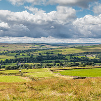 Buy canvas prints of Over Teesdale to Lunedale from Blunt House by Richard Laidler