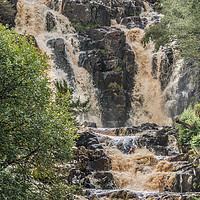 Buy canvas prints of Blea Beck Waterfall, Upper Teesdale, In Spate (2) by Richard Laidler