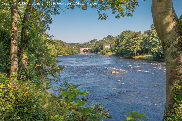 River Tees Towards County Bridge Barnard Castle Picture Board by Richard Laidler