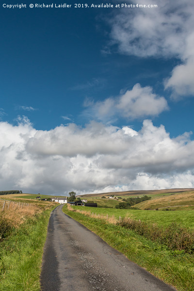Into Ettersgill under a Big Sky 2 Picture Board by Richard Laidler