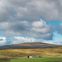 Buy canvas prints of Peghorn Lodge farm and Meldon Hill, Upper Teesdale by Richard Laidler