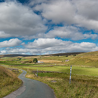 Buy canvas prints of Harwood, Upper Teesdale, Vertical Panorama by Richard Laidler
