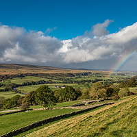 Buy canvas prints of Rainbow at Holwick, Teesdale 1 by Richard Laidler