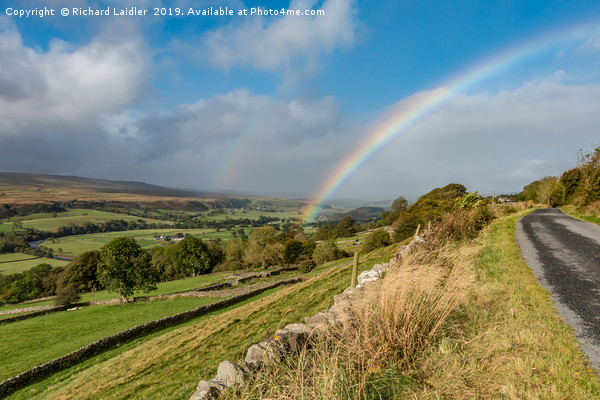 Rainbow at Holwick, Teesdale 3 Picture Board by Richard Laidler