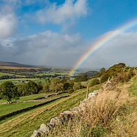 Buy canvas prints of Rainbow at Holwick, Teesdale 3 by Richard Laidler