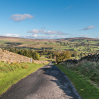 Buy canvas prints of Down into Teesdale from Bail Hill by Richard Laidler
