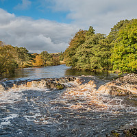 Buy canvas prints of The River Tees between High Force and Low Force by Richard Laidler