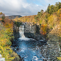 Buy canvas prints of Autumn Colours at High Force Waterfall 1 by Richard Laidler